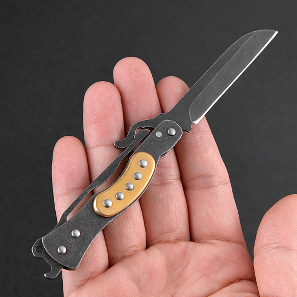 Vintage Collectible Knife - أداة قطع قابلة للطي بتصميم عتيق،
