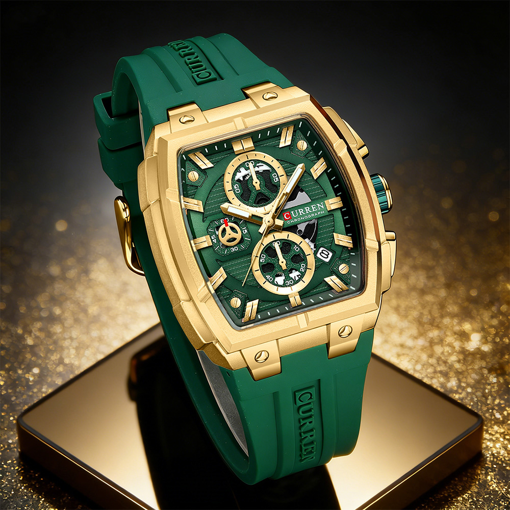 Vintage Collectible Watches - ساعة CURREN الفاخرة للرجال، ساعة يد