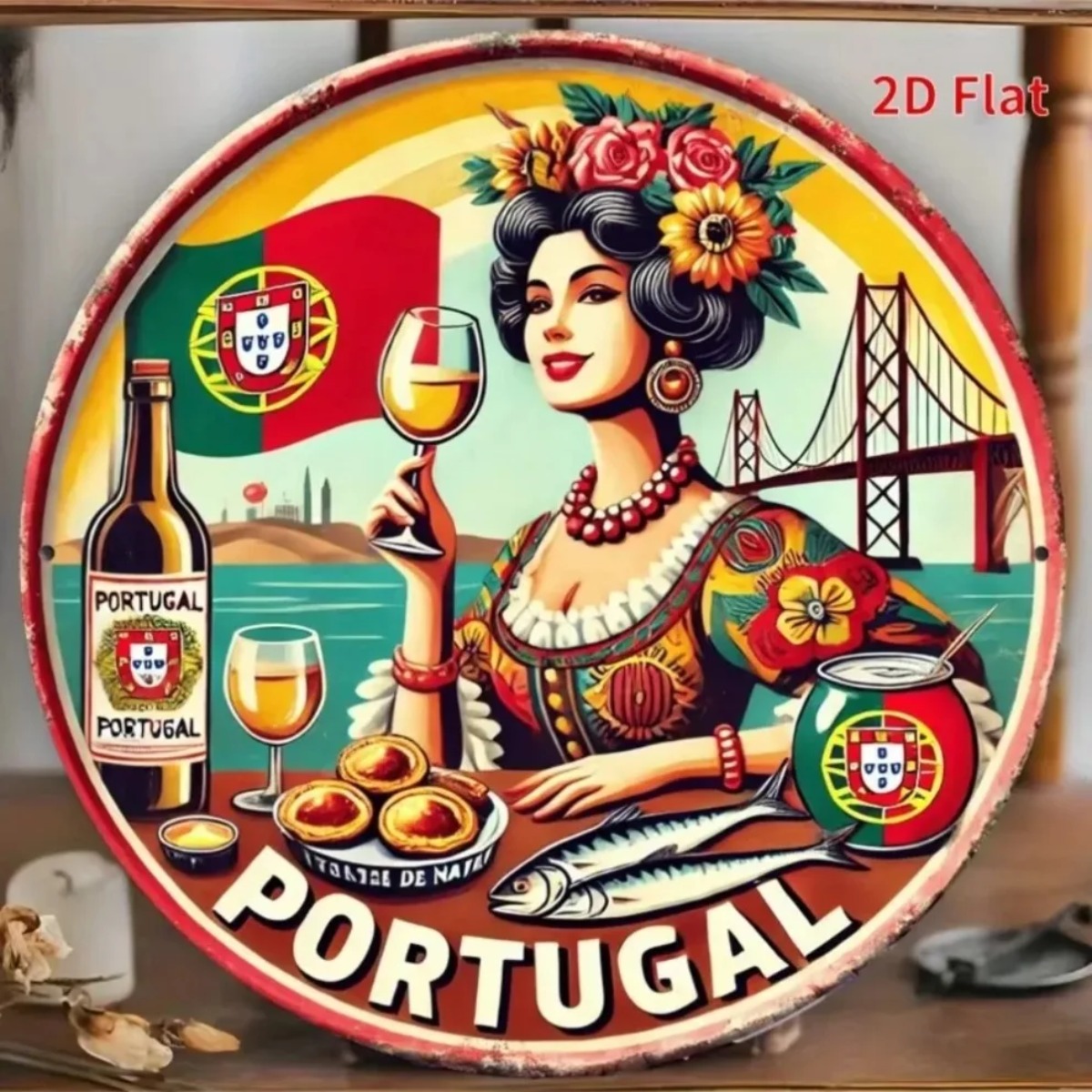 Vintage Collectible Tins - مجموعة لافتات معدنية مستديرة عتيقة الطراز