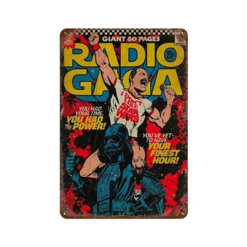 Vintage Collectible Tins - Y1، لافتة معدنية عتيقة بتصميم كوميك