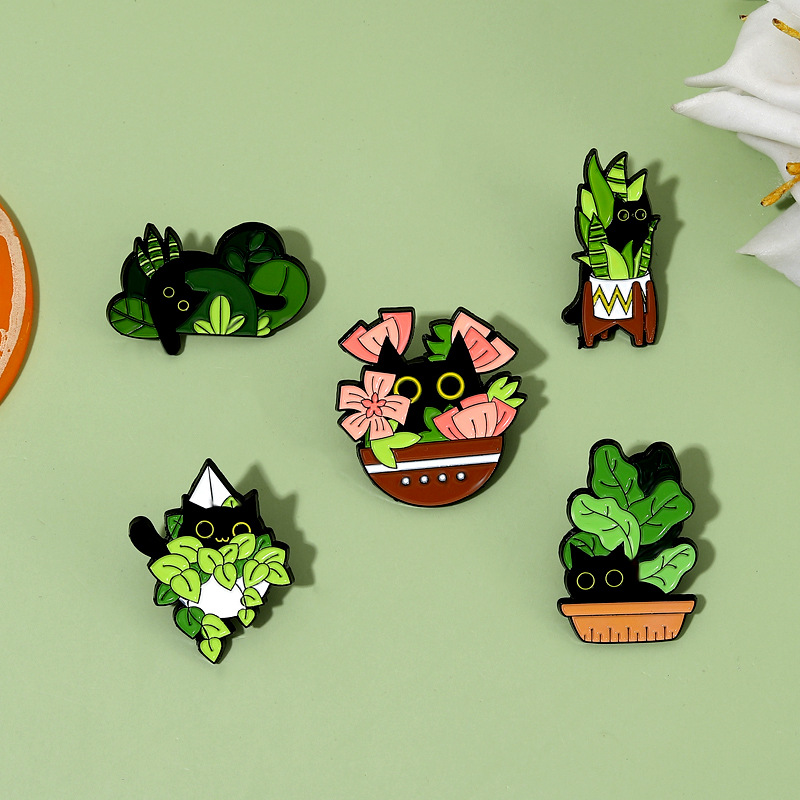 لطيف القط الأسود جمع مصنع القه - مراجعة Collectible Vintage Brooches وسعره