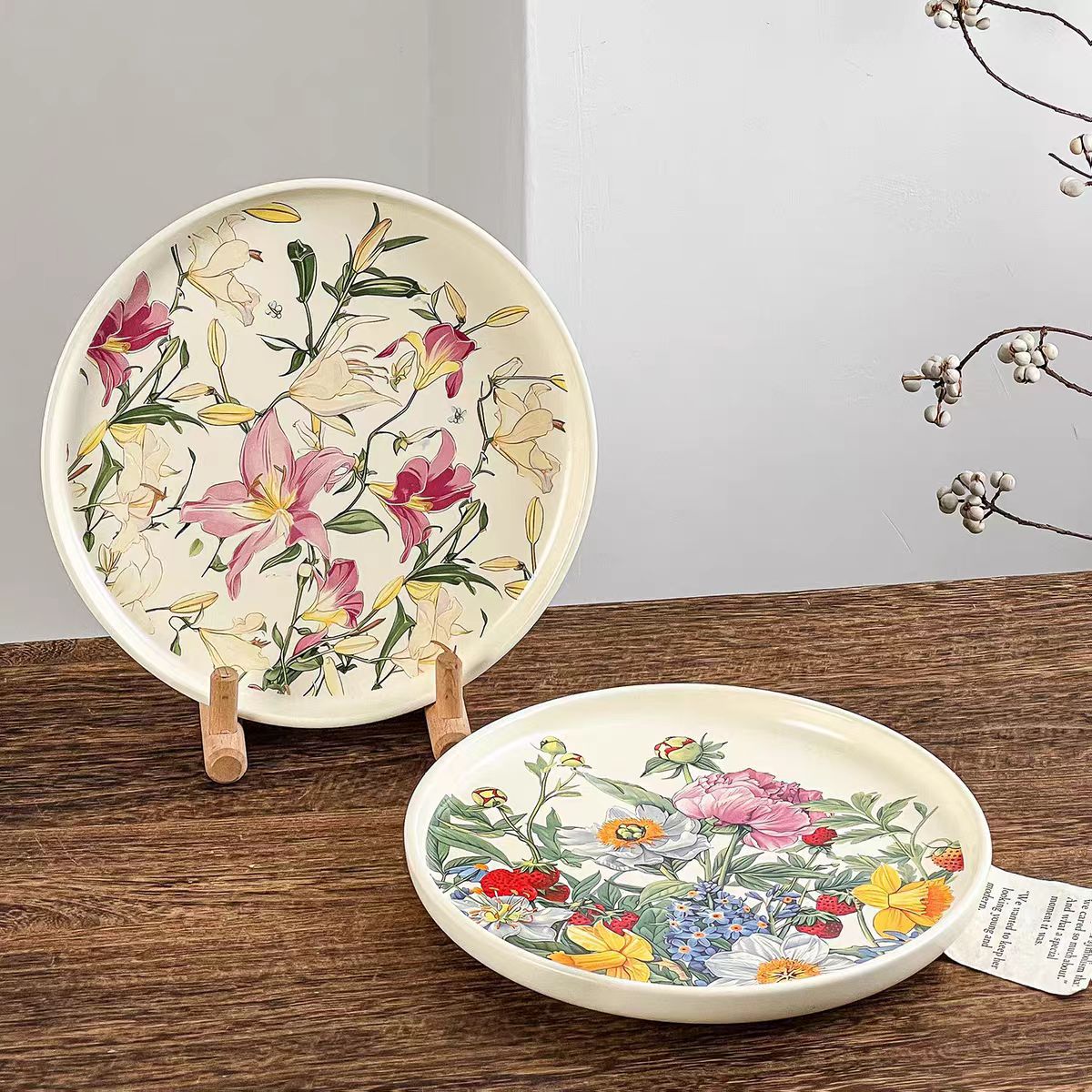 طبق سيراميك زهري رومانسي إبداع - مراجعة Vintage Collectible Dishes وسعره