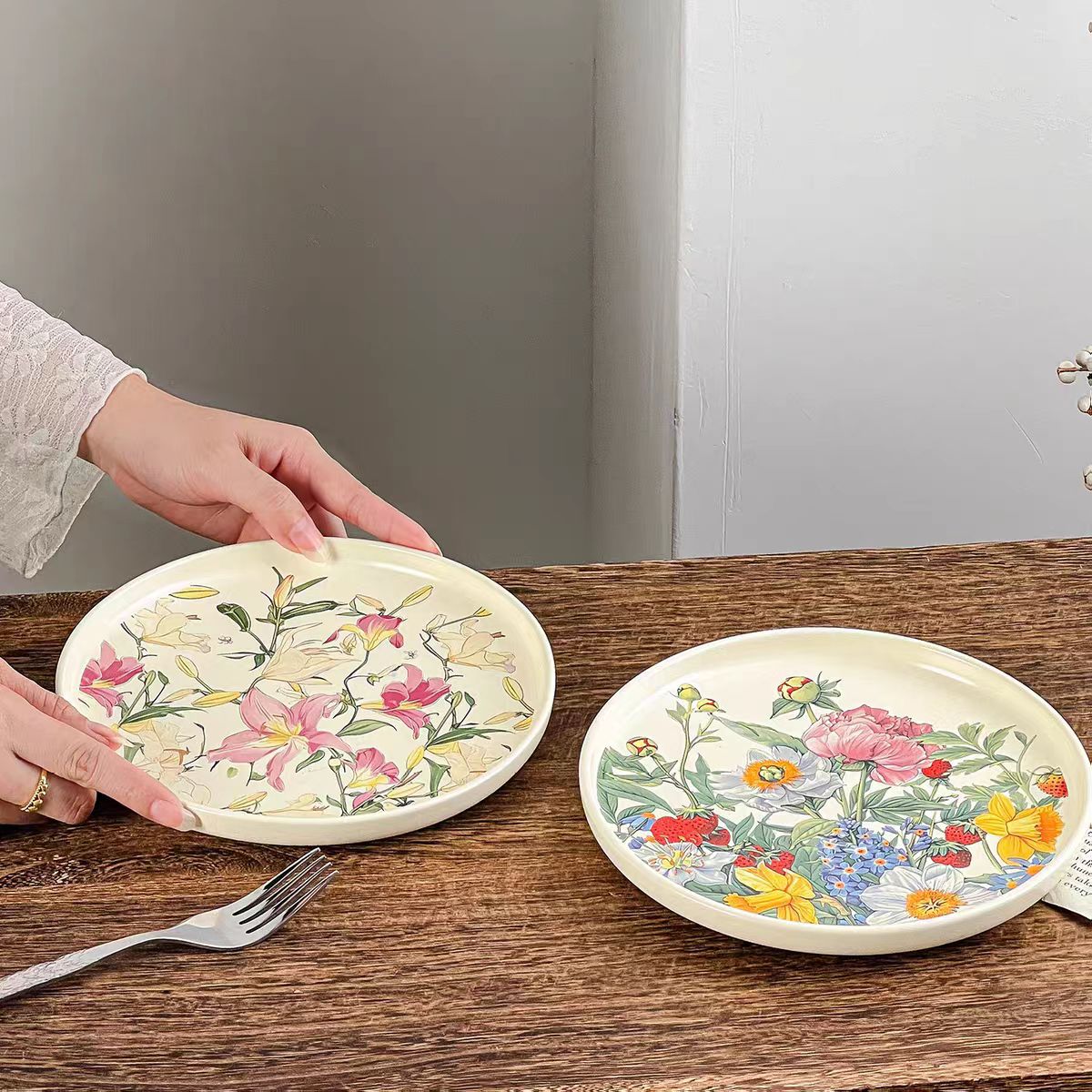 طبق سيراميك زهري رومانسي إبداع - مراجعة Vintage Collectible Dishes وسعره