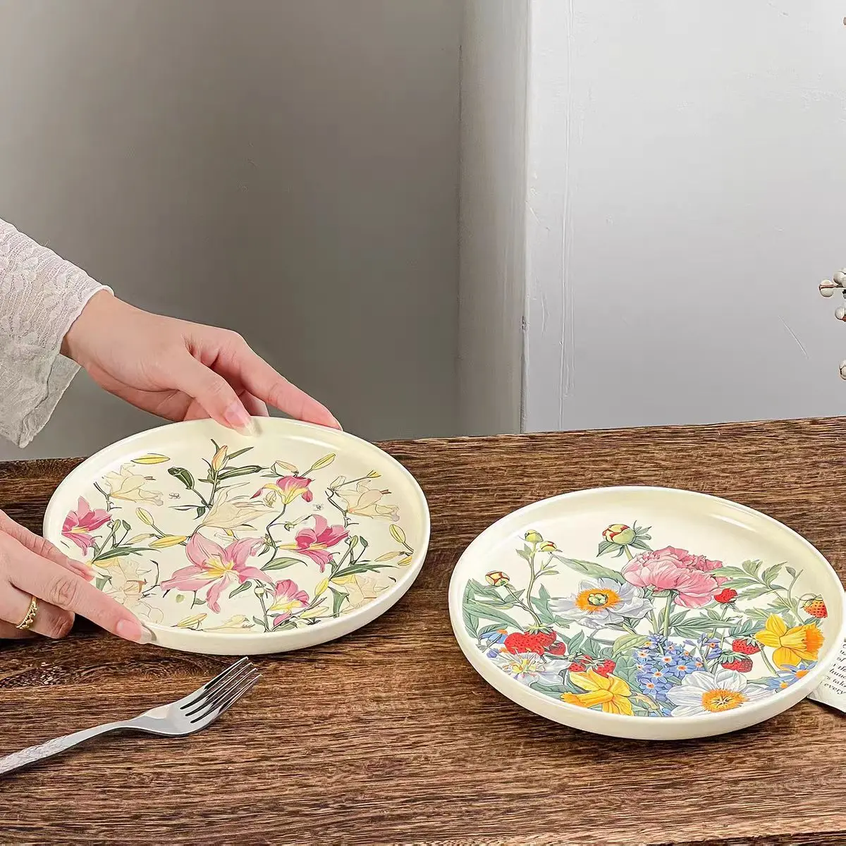 طبق سيراميك زهري رومانسي مبتكر - مراجعة Vintage Collectible Dishes وسعره