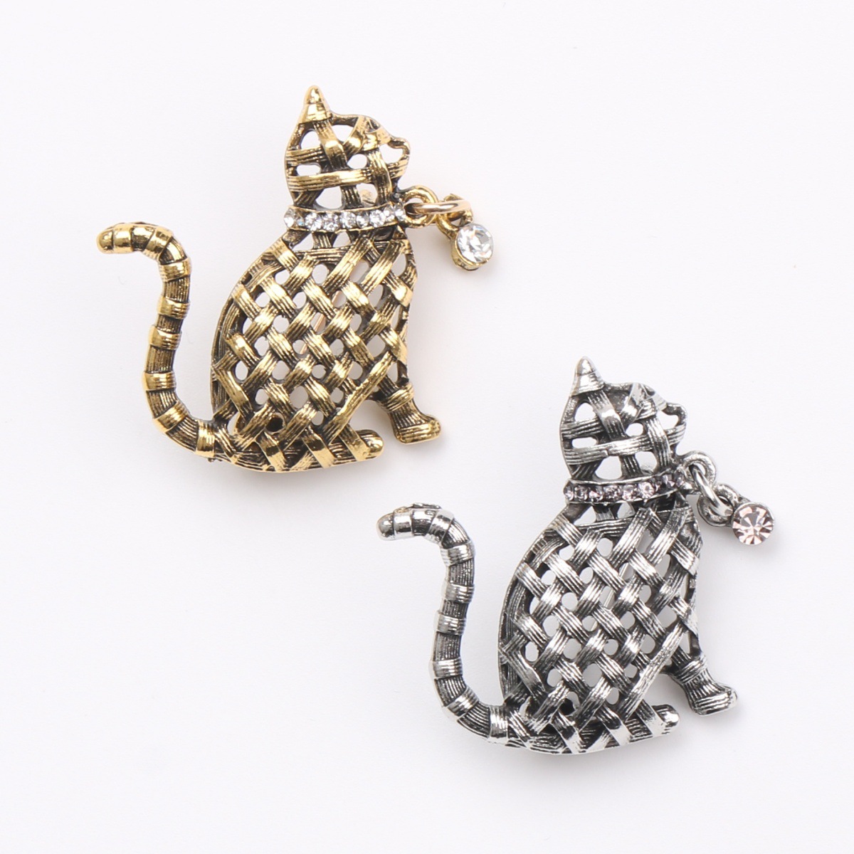 مجموعة دبابيس القطط المزخرفة ا - مراجعة Collectible Vintage Brooches وسعره