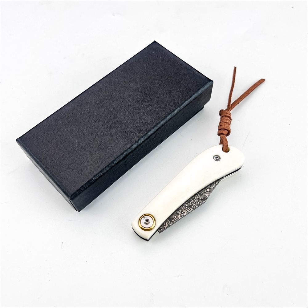 سكين جيب دمشقي قابل للطي بتصمي - مراجعة Vintage Collectible Knife وسعره