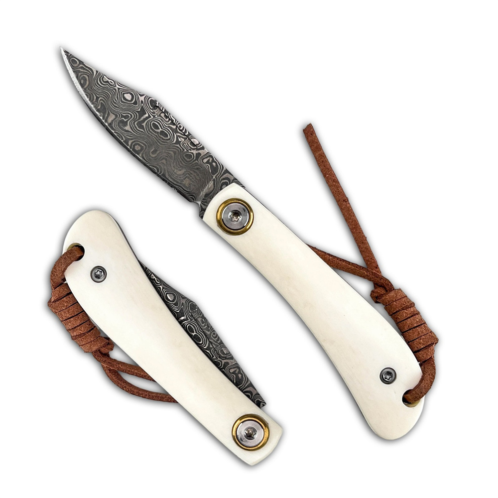 سكين دمشقي قابل للطي بتصميم عت - مراجعة Vintage Collectible Knife وسعره