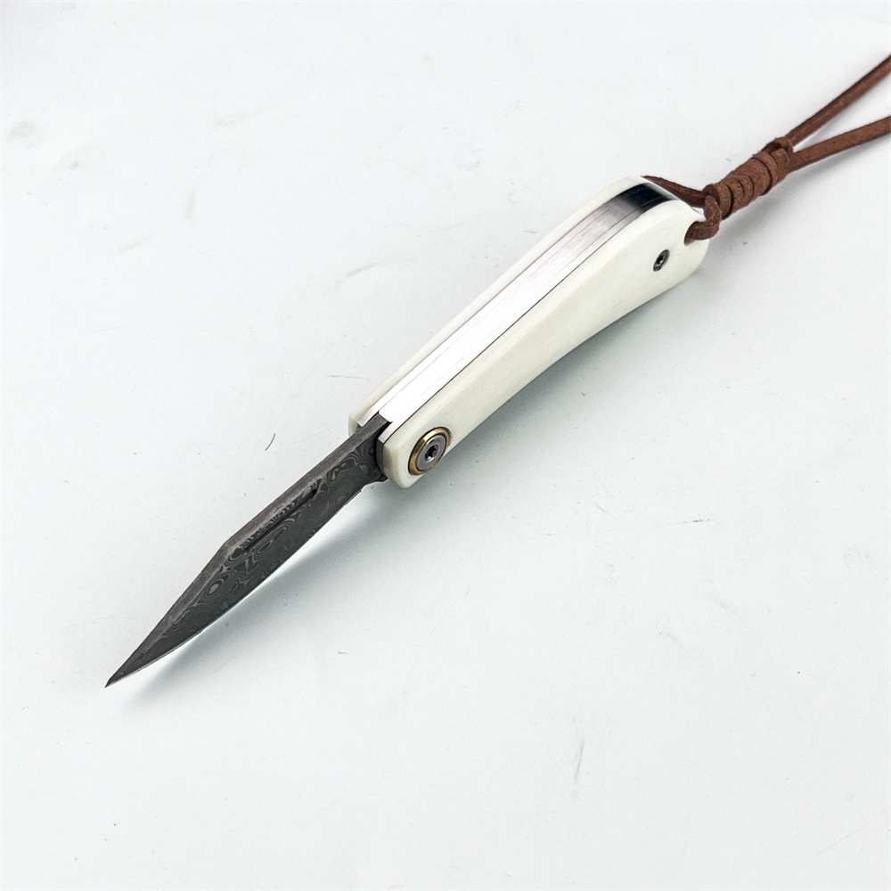 سكين دمشقي قابل للطي بتصميم عت - مراجعة Vintage Collectible Knife وسعره